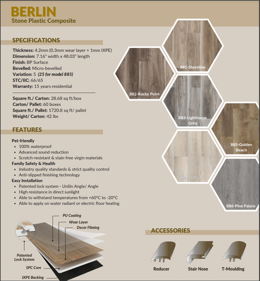 Berlin Luxury SPC Flooring