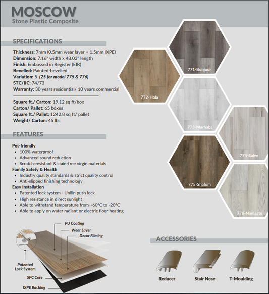 Moscow Luxury SPC Flooring