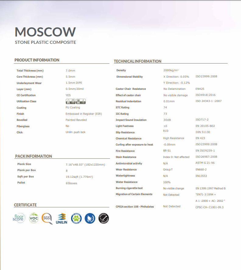 Moscow Luxury SPC Flooring