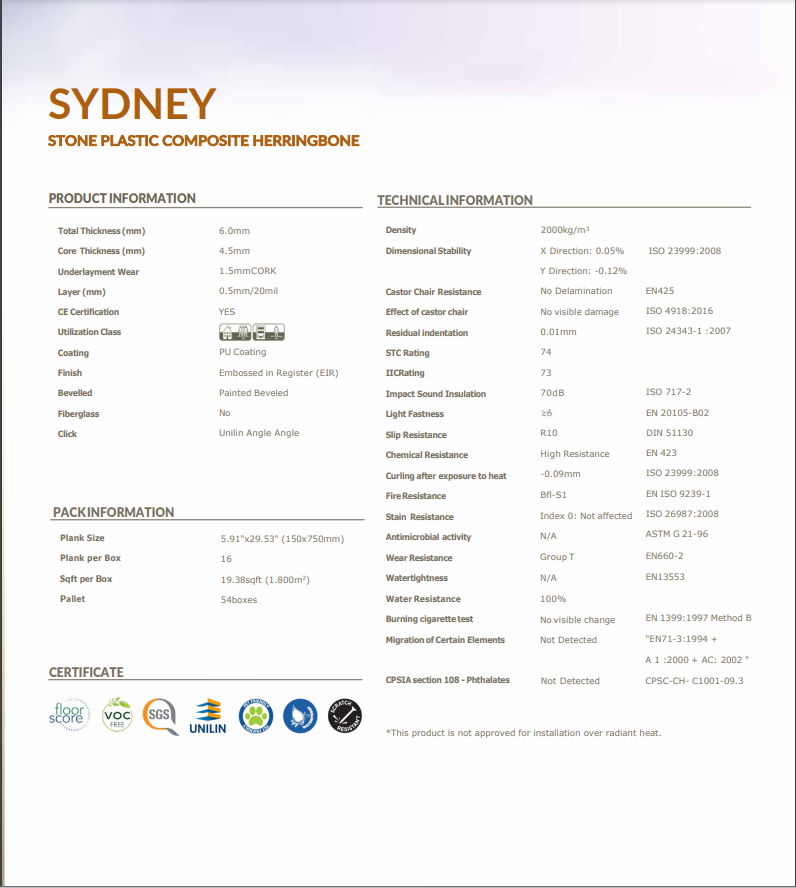 Sydney Luxury SPC Flooring